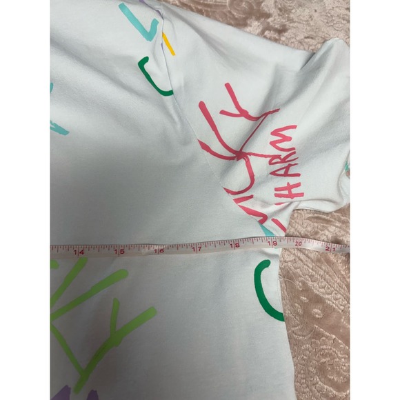 NWT Lucky Charm Doodle short sleeve crew neck white tee streetwear size small - Picture 6 of 7